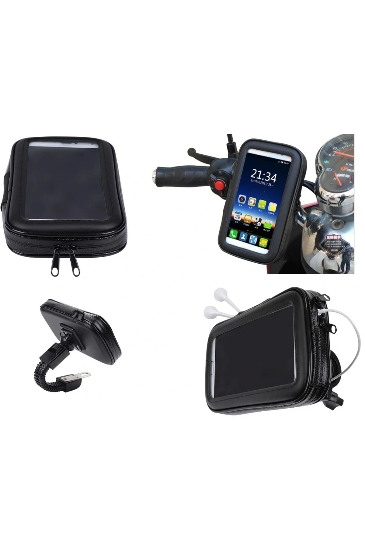 Bisiklet Ve Motosiklet Su Geçirmez Telefon Tutucu 6.2&Quot; Bisiklet Ve Motosiklet Su Geçirmez Telefon Tutucu 6.2&Quot; - Görsel 3