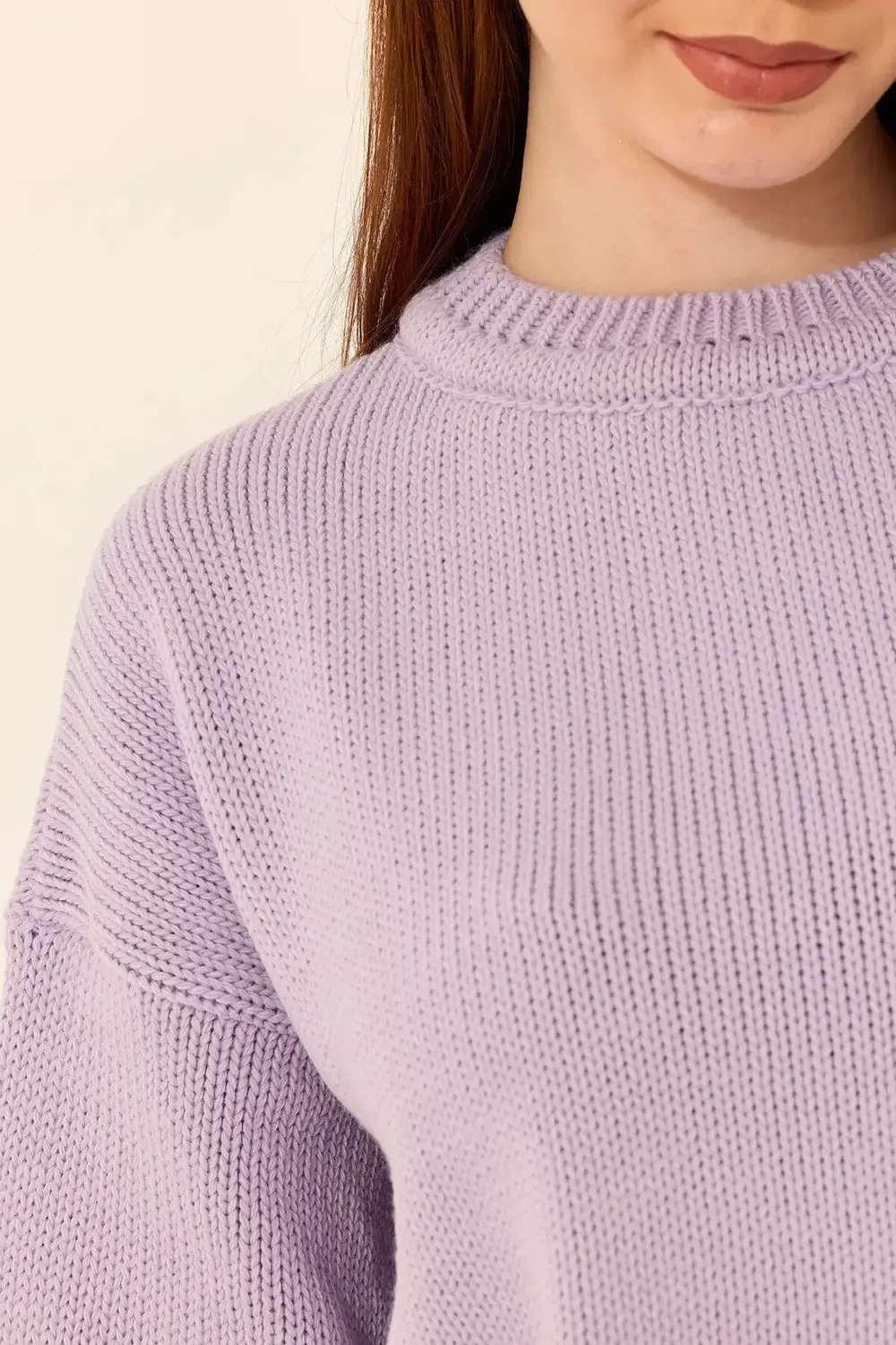 BİSİKLET YAKA KADIN TRİKO KAZAK