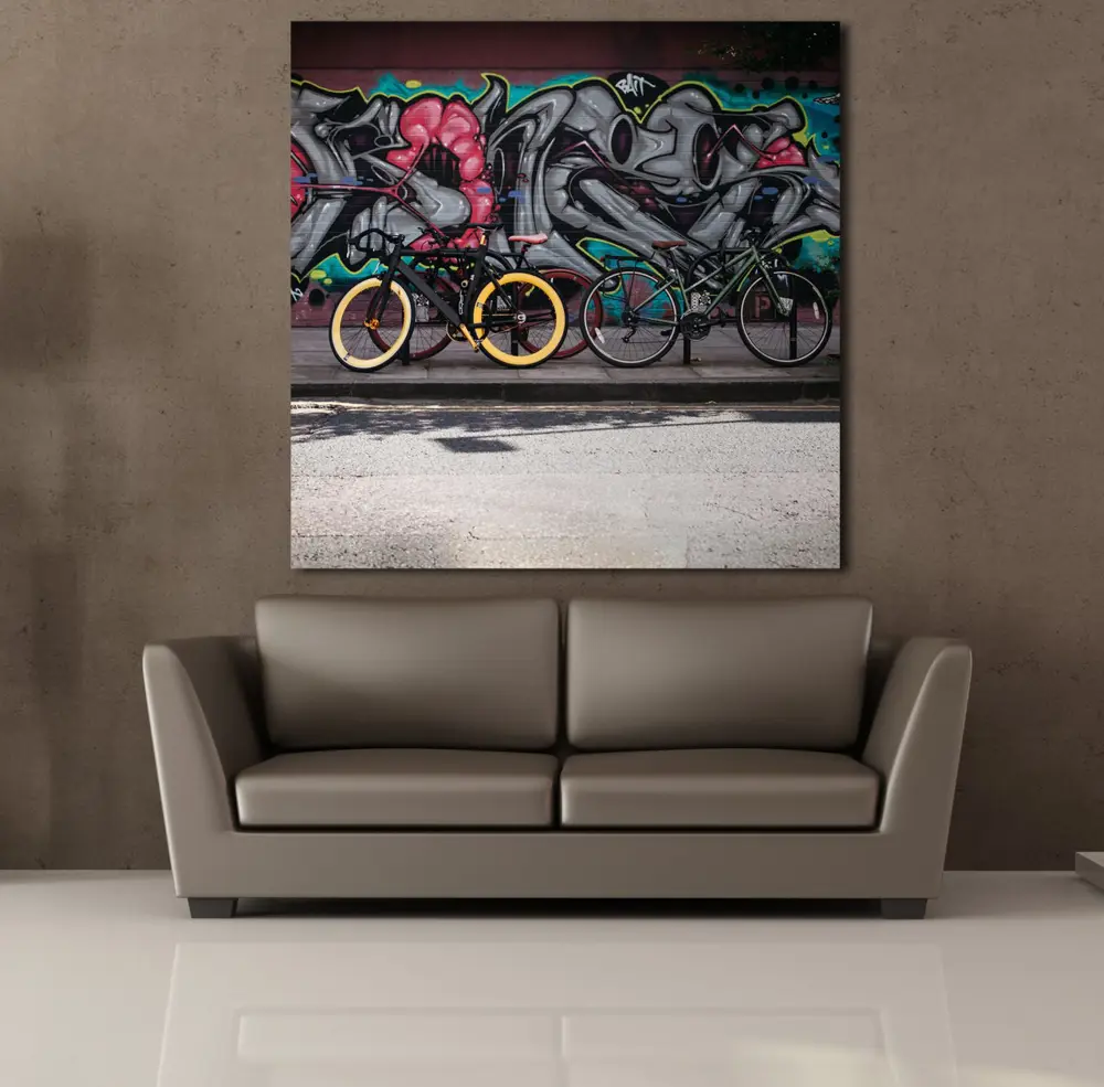 BİSİKLETLER KANVAS TABLO
