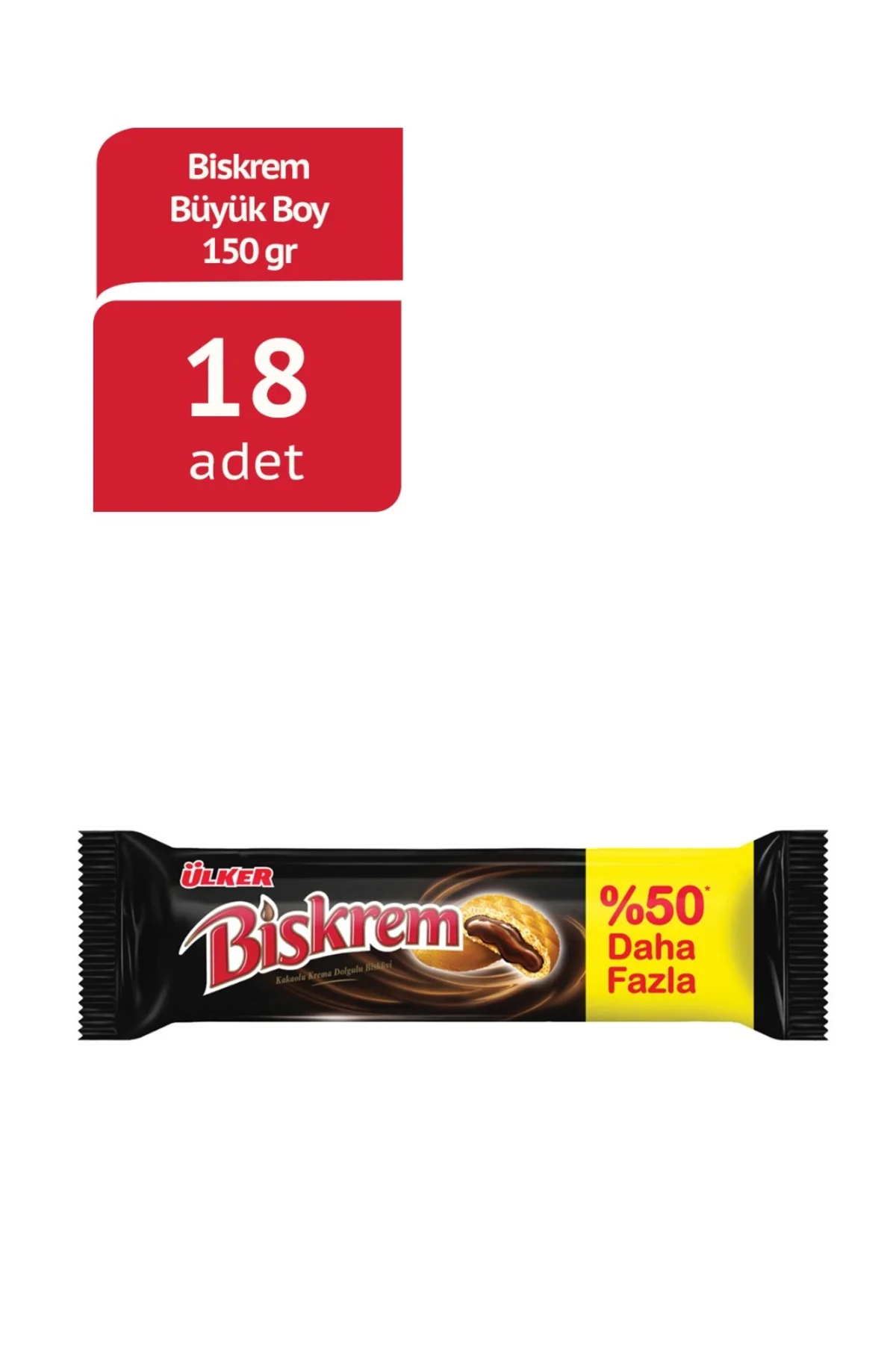 Bıskrem Büyük Boy Rulo 150g X 18 Adet