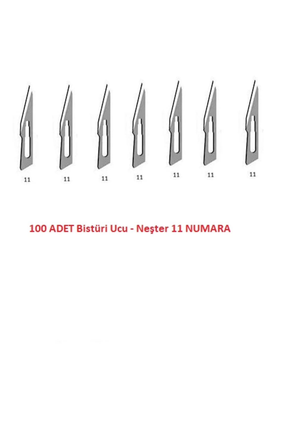 Bistüri Ucu No 11 - Neşter - 100 Adet Bistüri Ucu No 11 - Neşter - 100 Adet