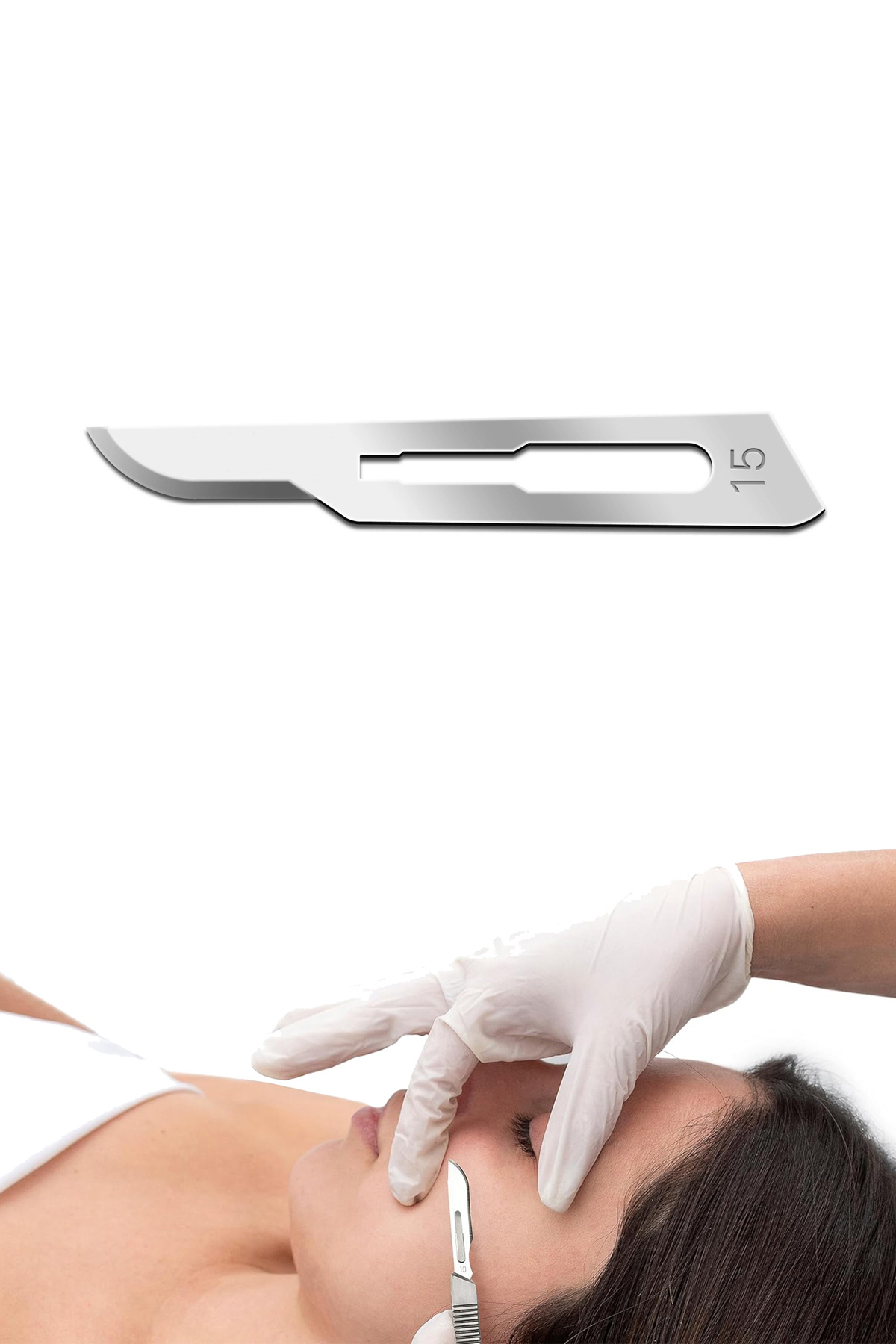 Bistüri Ucu No: 15 / Steril - Paslanmaz - 100 Adet / Paket