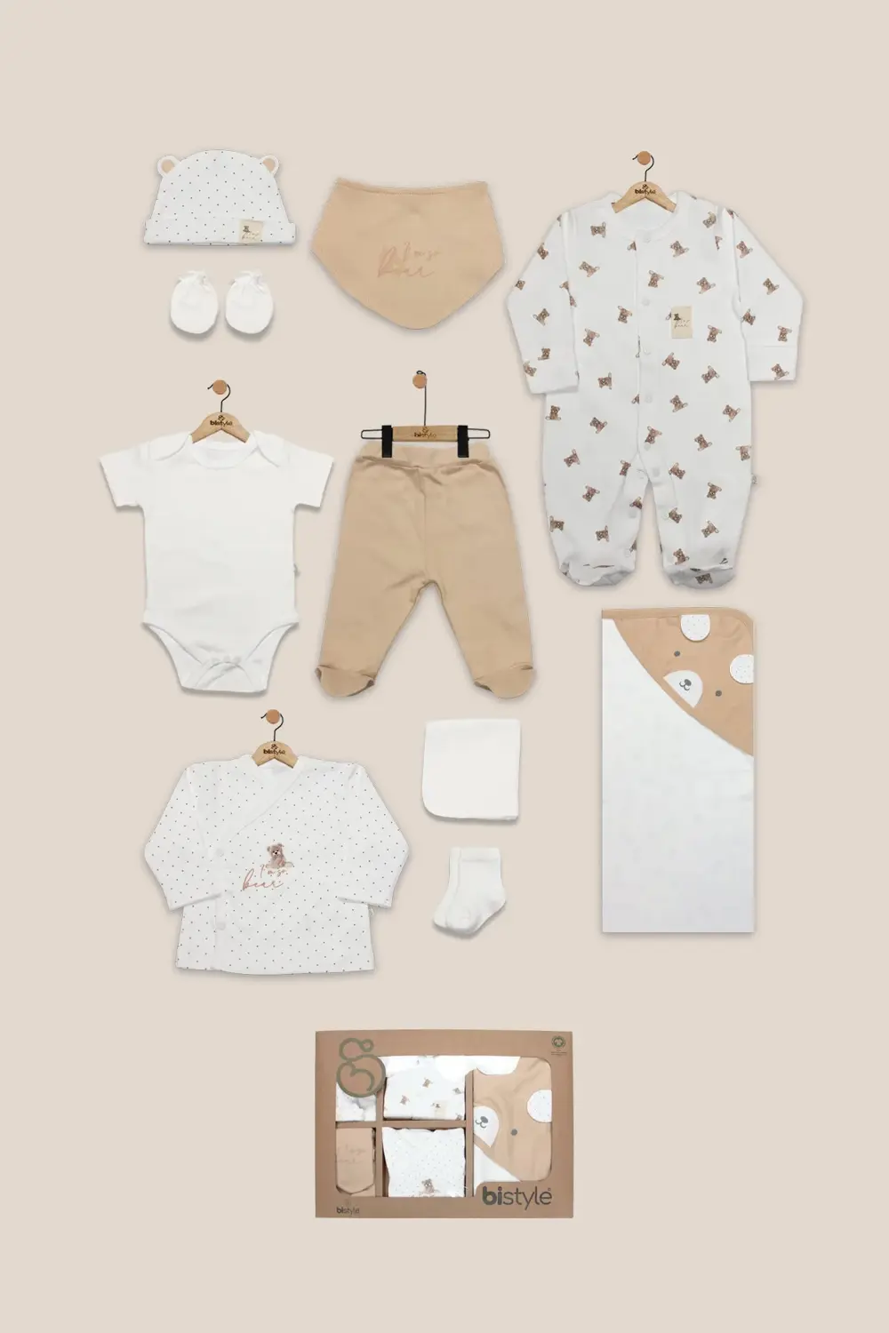 Bistyle I Am So Bear 10lu Hastane Çıkışı 11102 Bej-Ekru