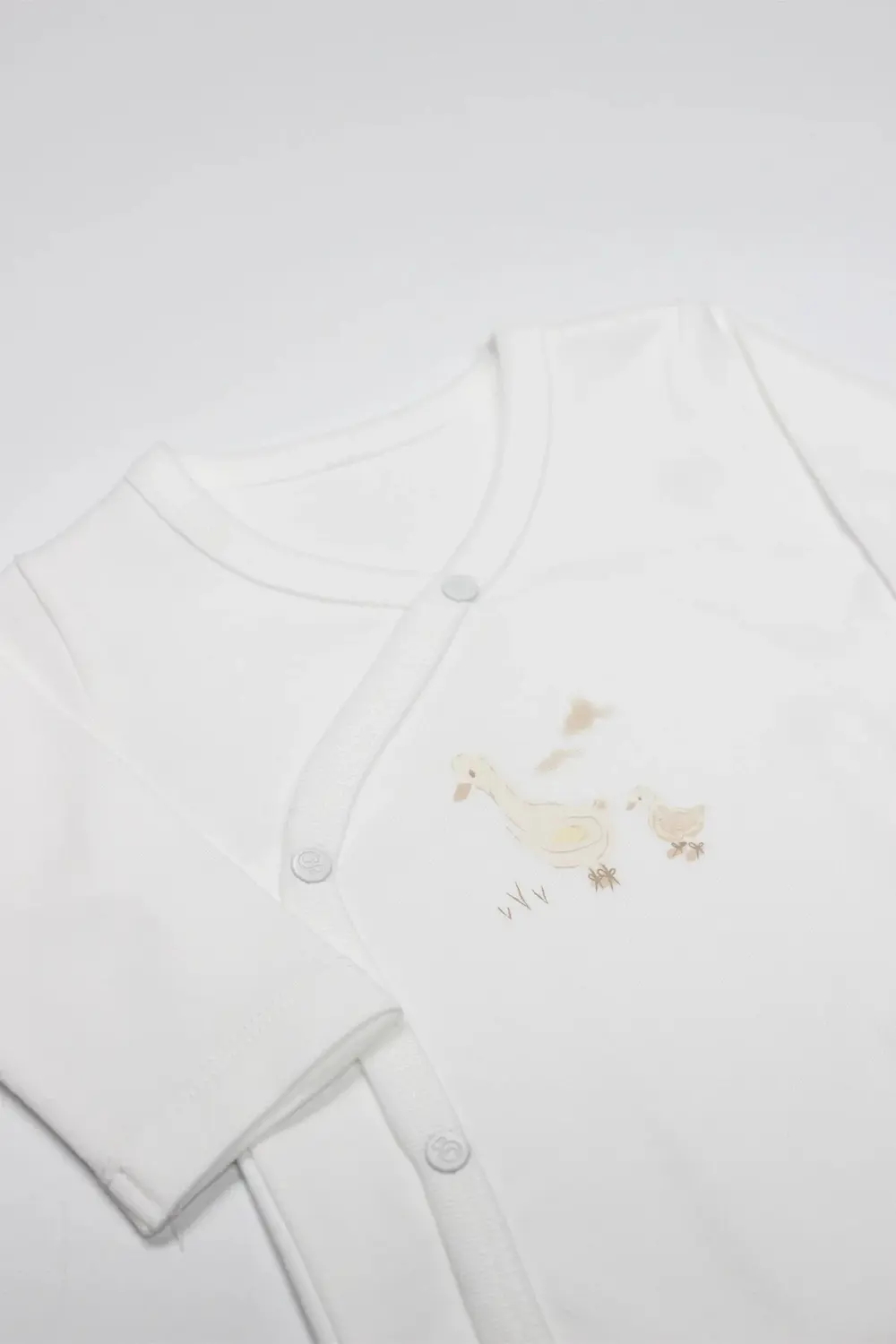 Bistyle Kruvaze Body Uzun Kol Welcome Baby Duck 17108 Sarı