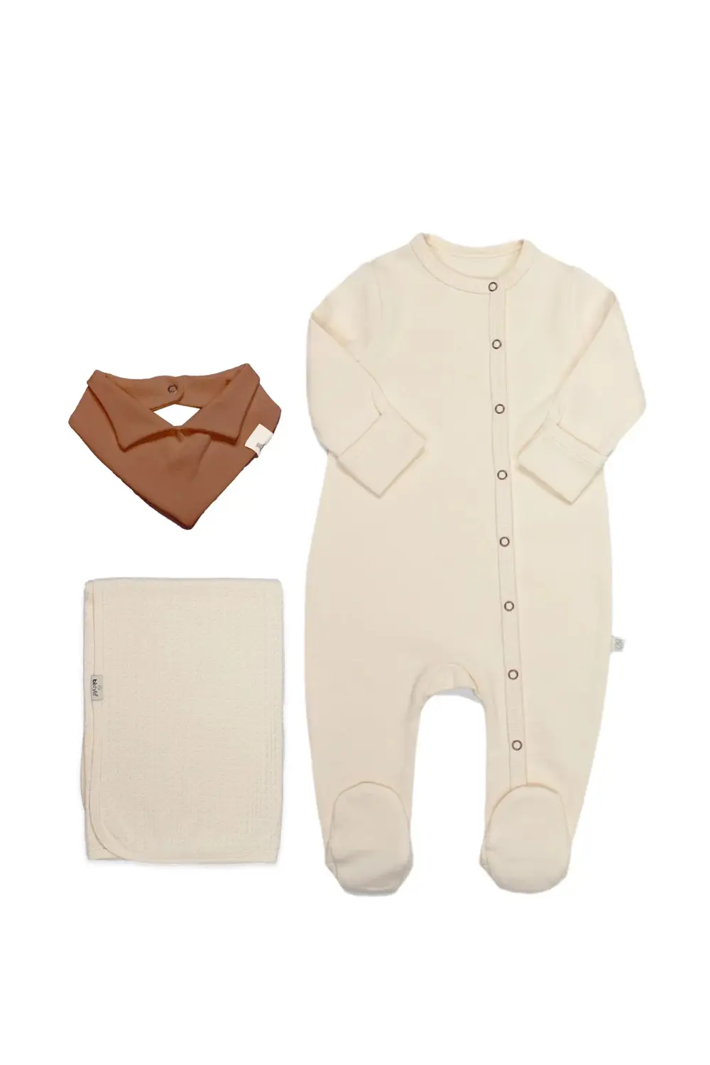 Bistyle Yenidoğan Tulum Battaniye Gentleman 13116 Ekru