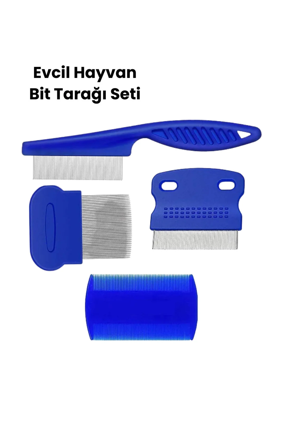 Bit, Pire ve Tüy Temizliğine Uygun Çok Amaçlı Evcil Hayvan Tarağı