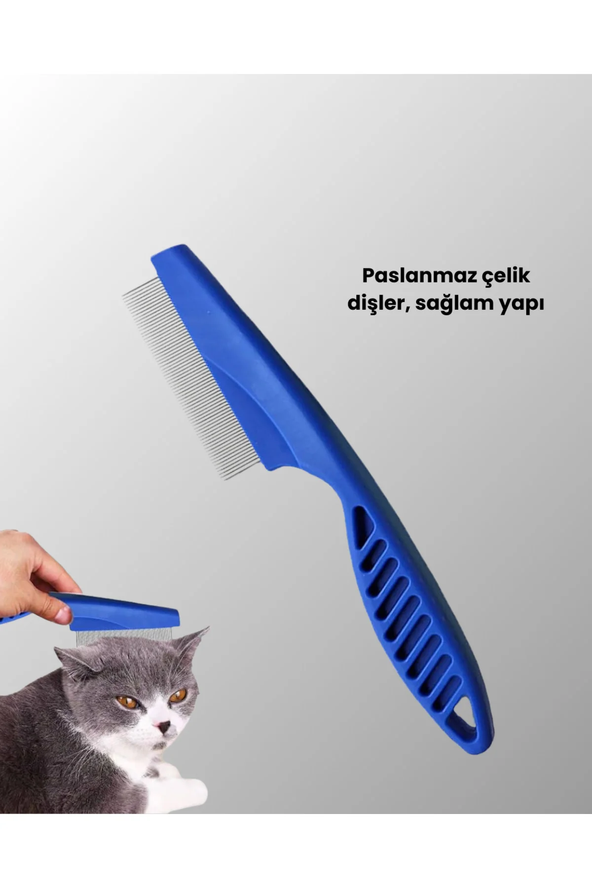 Bit, Pire ve Tüy Temizliğine Uygun Çok Amaçlı Evcil Hayvan Tarağı