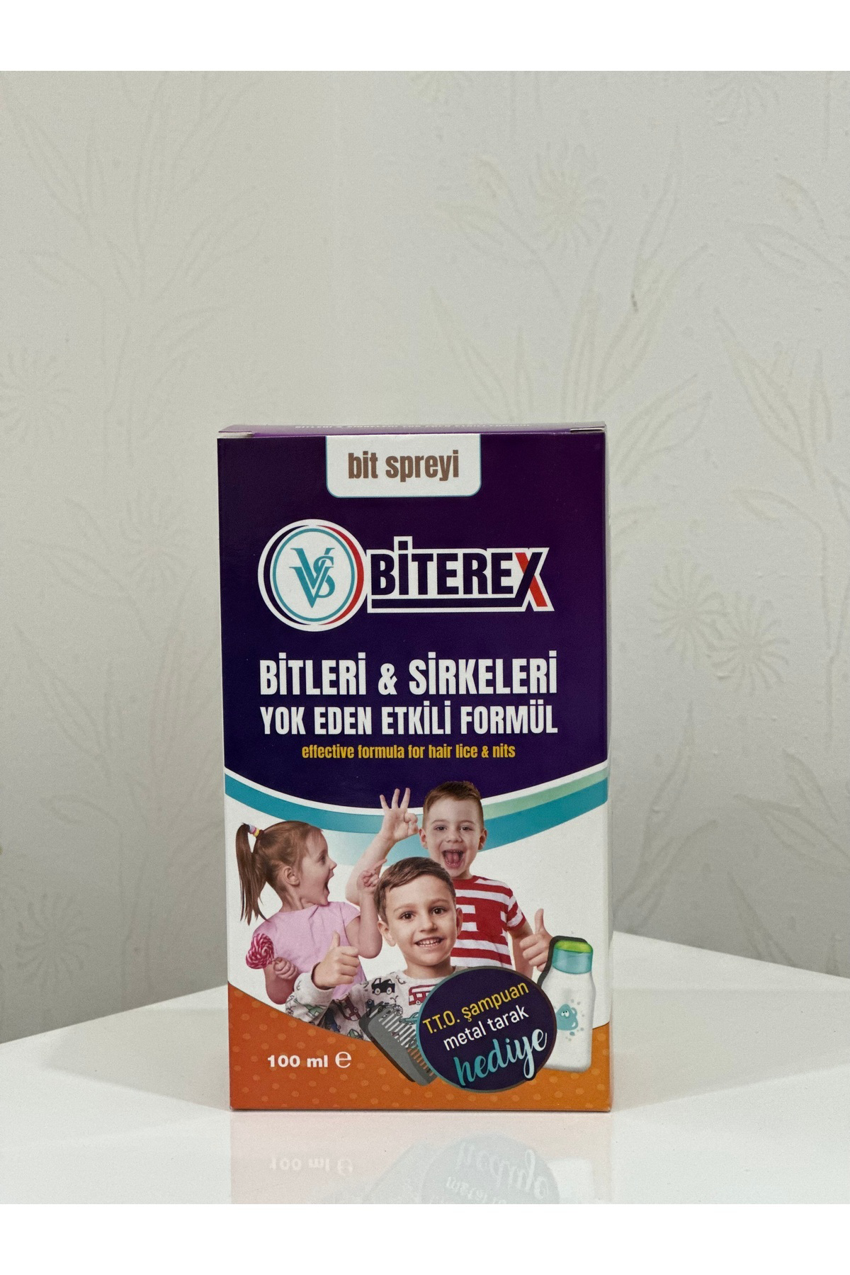 Biterex Bit Spreyi 100 ml + Şampuan 150 ml - Çelik Tarak Hediyeli