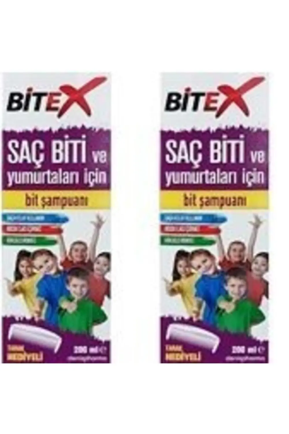 Bitex Bit Şampuanı 200 Ml   Bitex Bit Şampuanı 200 Ml 2 Adet