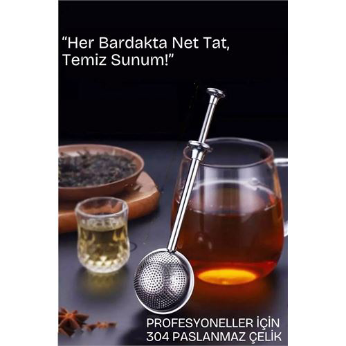 Bitki Çayı Süzgeci –Çay Demleme Aparatı  Profesyonel 304 Paslanma