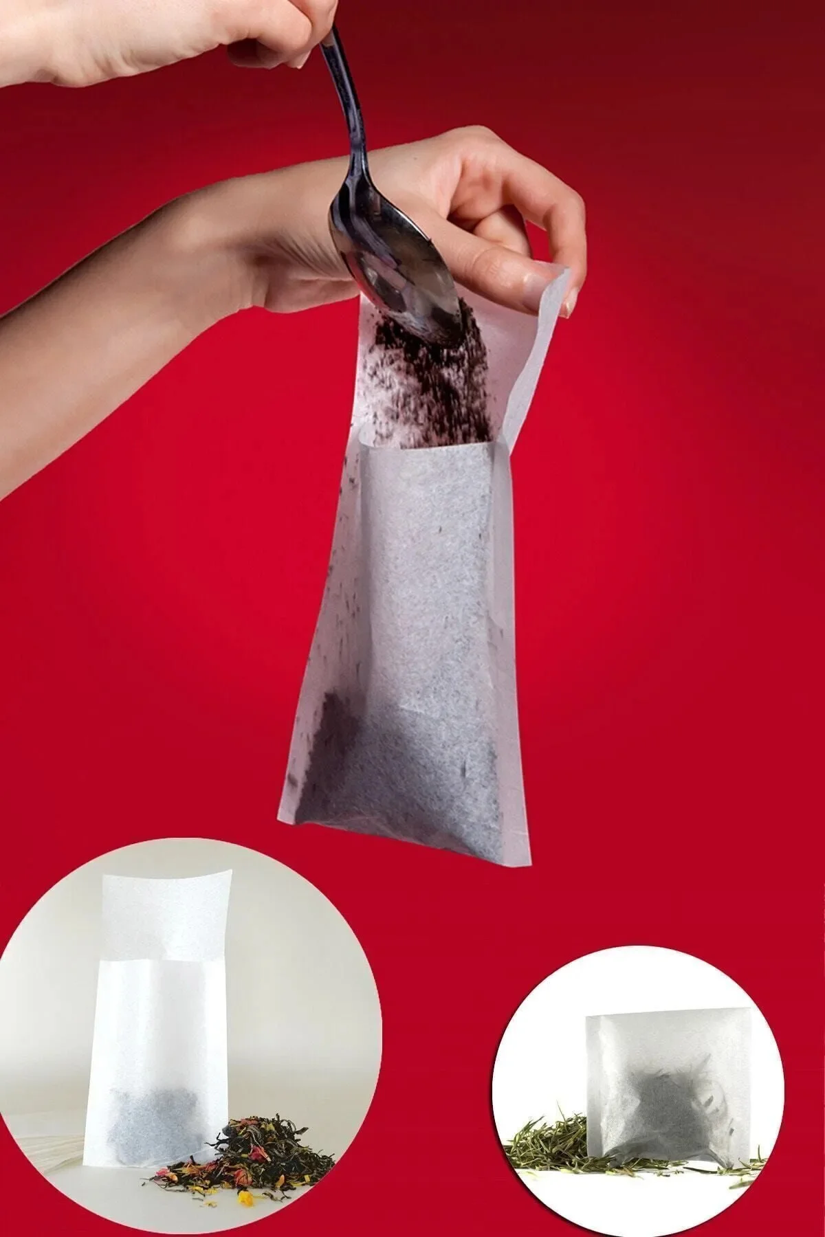 Bitki Çayı Ve Çay Filtre Kağıdı – 30’lu Set, Tek Kullanımlık, Kol