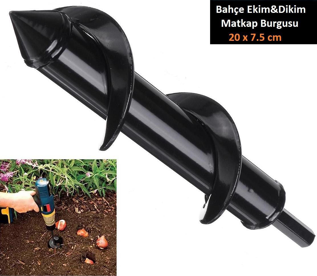 Bitki Ekim-Dikim için Matkap Burgu Ucu 200x75 mm