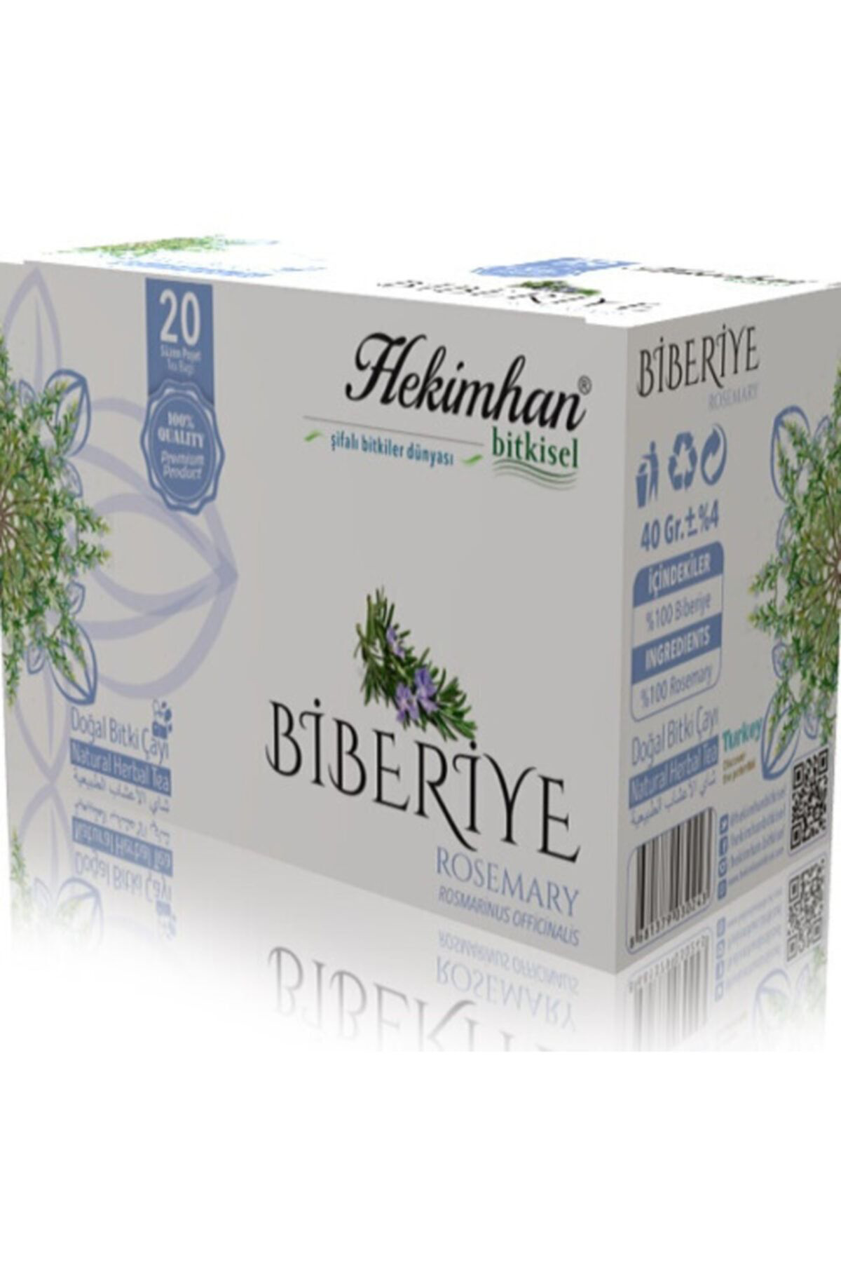 Bitkisel Biberiye Doğal Bitki Çayı 20 Süzen Poşet