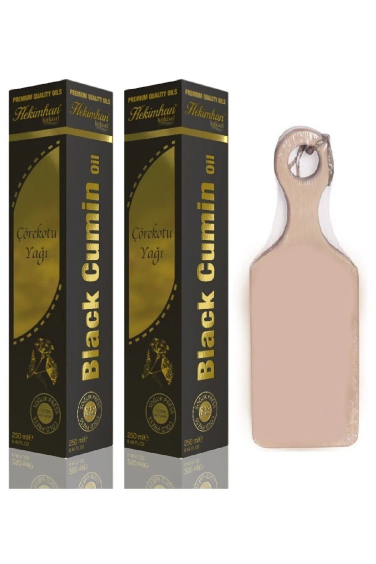 Bitkisel Çörekotu Yağı 250 ml 2 Adet Mini Kesme Tahtası