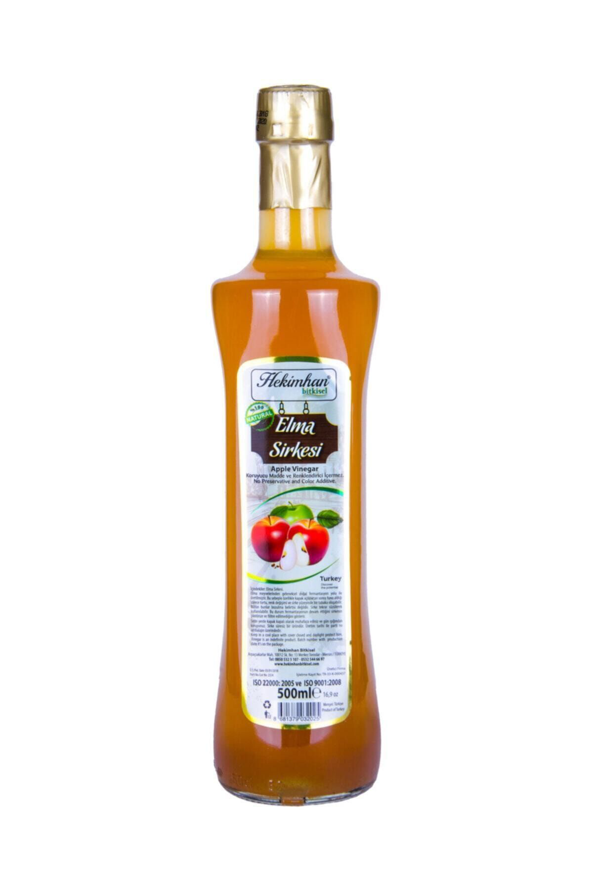 Hekimhan Bitkisel Elma Sirkesi 500 Ml %100 Orjinal