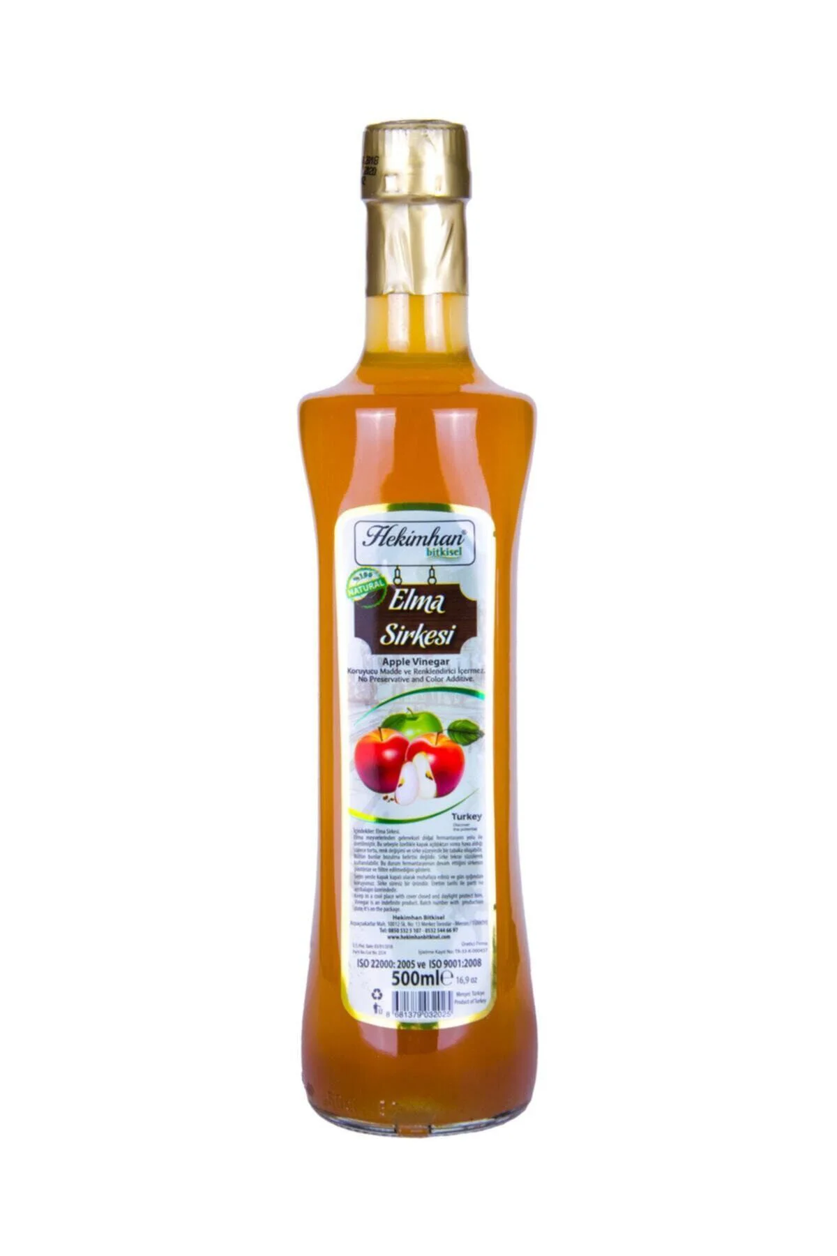 Bitkisel Elma Sirkesi 500 Ml %100 Orjinal Bitkisel Elma Sirkesi 500 Ml %100 Orjinal