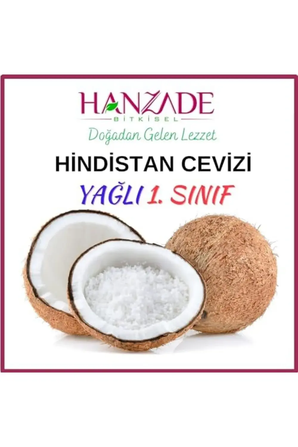 Bitkisel Hindistan Cevizi İri Taneli Rende 500 Gr - Yağı Alınmamı
