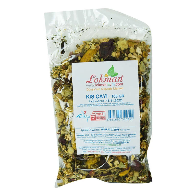 Bitkisel Karışık Osmanlı Çayı Kış Çayı 100 Gr - Doğal Bağışıklık Desteği