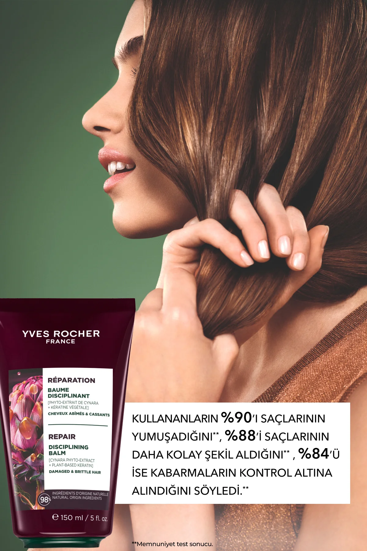 Bitkisel Keratin Bakım Kremi - Tüm Saçlar/Onarıcı / Şekillendiric