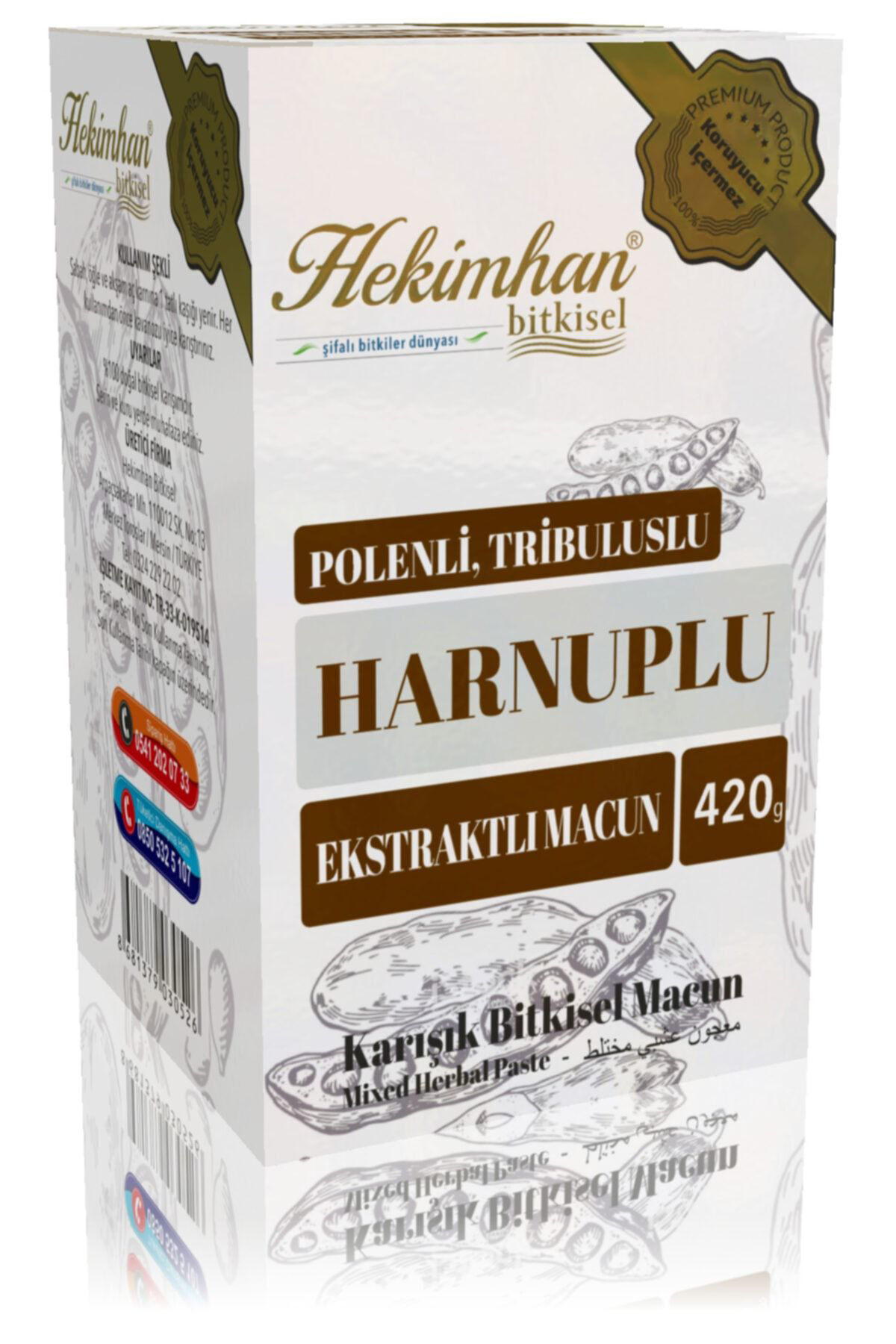 Hekimhan Bitkisel Tribuluslu Harnuplu Polenli Ekstraktli Macun 420 G