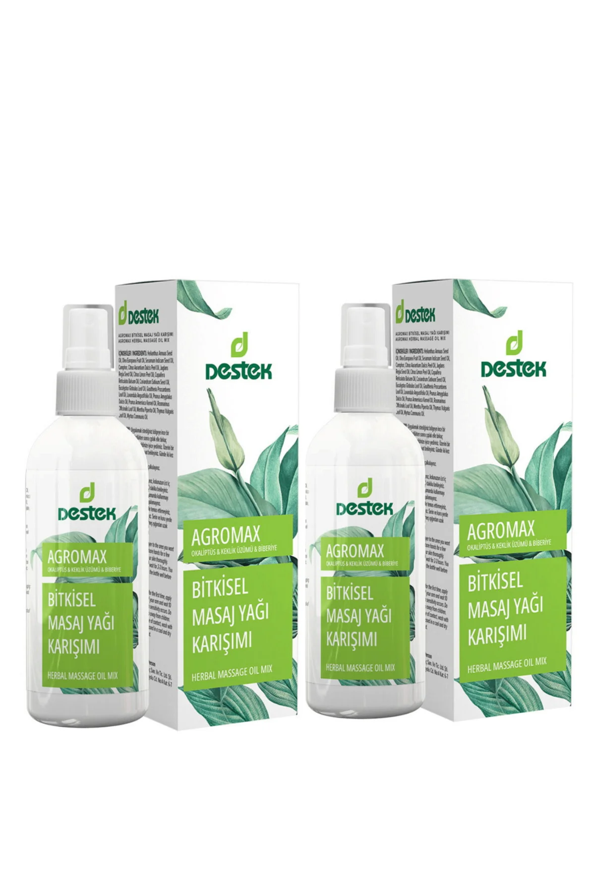 Bitkisel Yağ Karışımı Agromax Masaj Yağı 150 ml 2 Adet