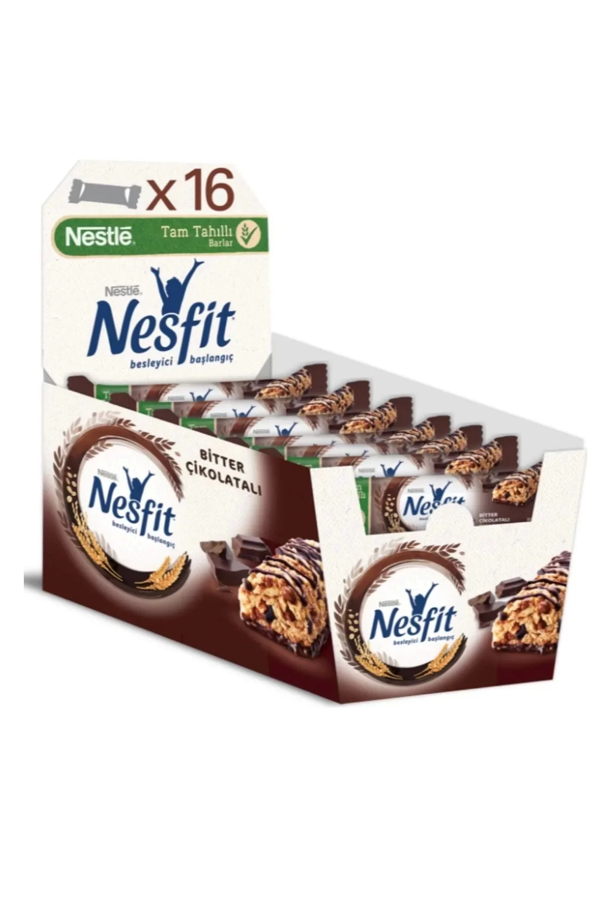 Bitter Çikolatalı Tahıllı Bar 23.5G X 16Lı