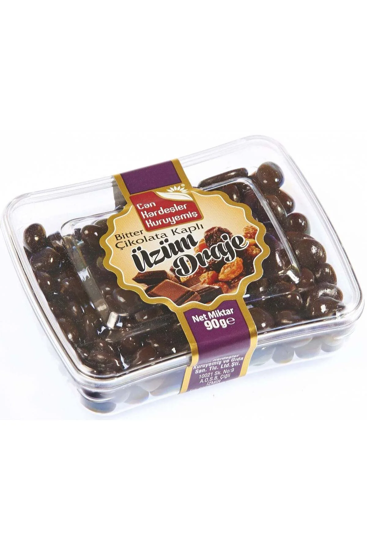 Bitter Çikolatalı Üzüm Draje 90 g Bitter Çikolatalı Üzüm Draje 90 g