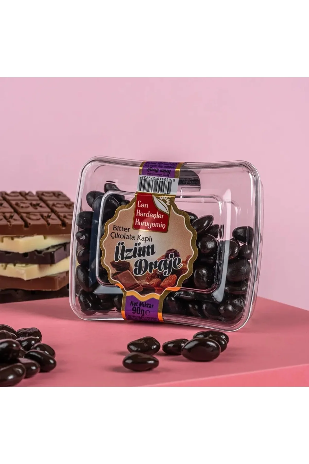 Bitter Çikolatalı Üzüm Draje 90 g Bitter Çikolatalı Üzüm Draje 90 g