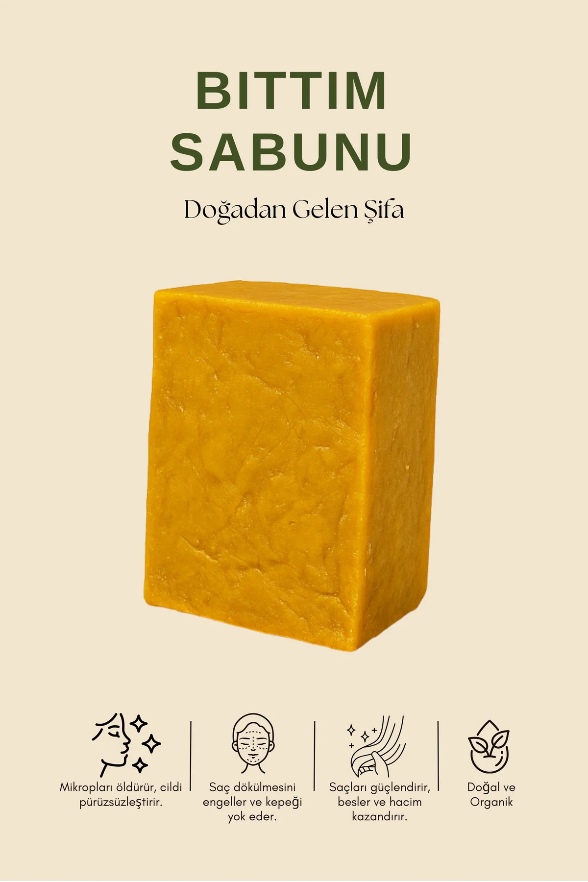 Bıttım Sabunu (KEPEĞE KARŞI ETKİLİ) 130gr
