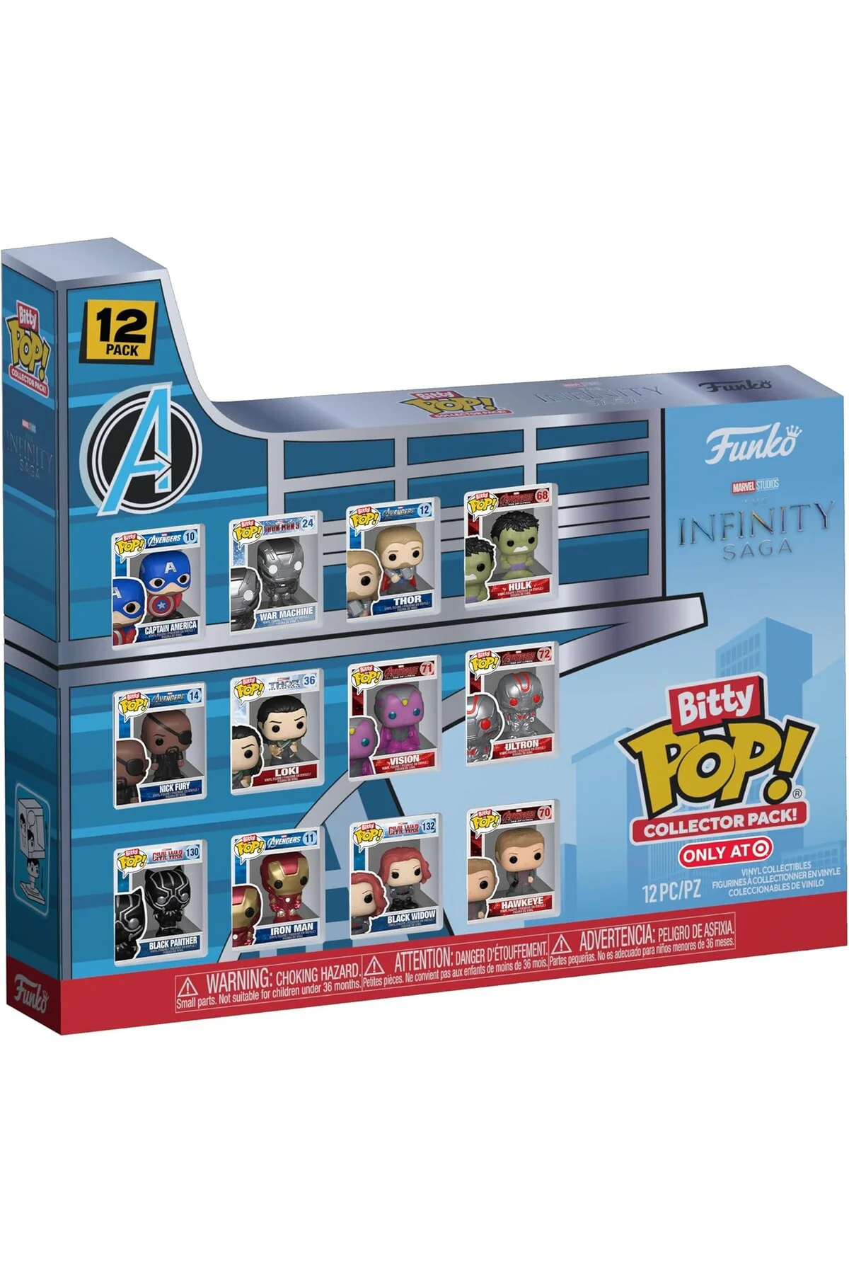 Bitty POP Marvel Infinity Saga Avengers Bitty 12-Pack Mini POP Fi