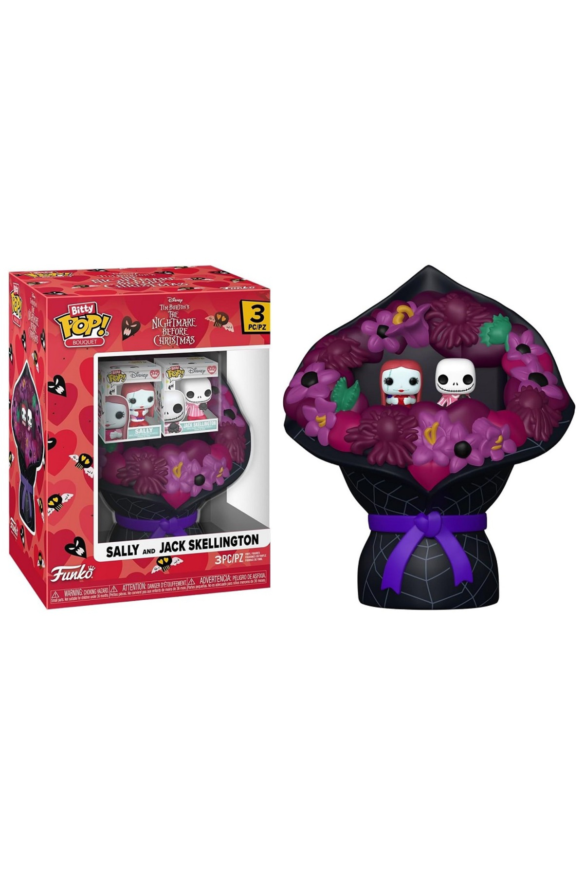 Bitty POP NBX Sally and Jack Skellington Valentine Bouquet Bitty POP NBX Sally and Jack Skellington Valentine Bouquet