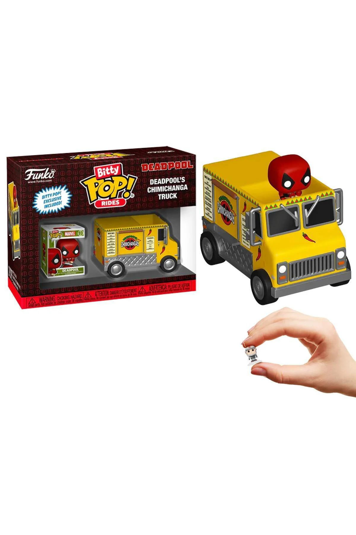 Bitty Pop Rides Marvel - Deadpool And Deadpool's Chimichanga Truc