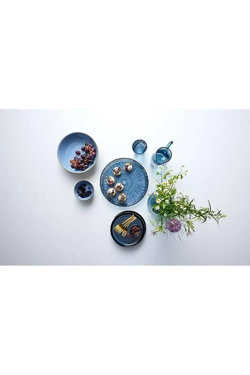 Bıtz Kusintha Servis Tabağı Yuvarlak Mavi 3 Cm - Çap:30 Cm 117822