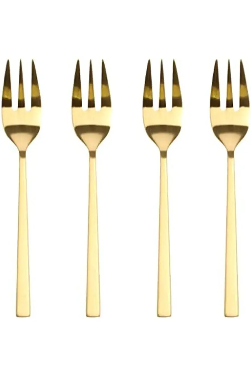 Bıtz Pasta Çatalı 4 Adet Paslanmaz Çelik Pirinç Rengi 1178227