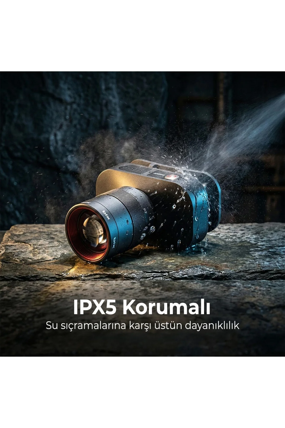 Bix BXT1FL Şarj Edilebilir 10W Kafa Feneri – 750 Lümen, 2500 mAh,