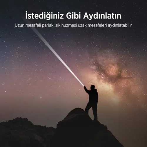 Bix Flashlight Bx5141fl 30w Led, Max. 1450 Lümen Parlaklık Ve 690 Metreye Kadar Menzilli 2200mah Şarj Edilebilir Led Çok Renkli Bix Flashlight Bx5141fl 30w Led, Max. 1450 Lümen Parlaklık Ve 690 Metreye Kadar Menzilli 2200mah Şarj Edilebilir Led Çok Renkli - Görsel 6