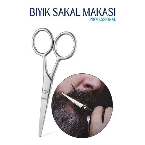 Bıyık Sakal Düzeltme Makası 12 Cm.