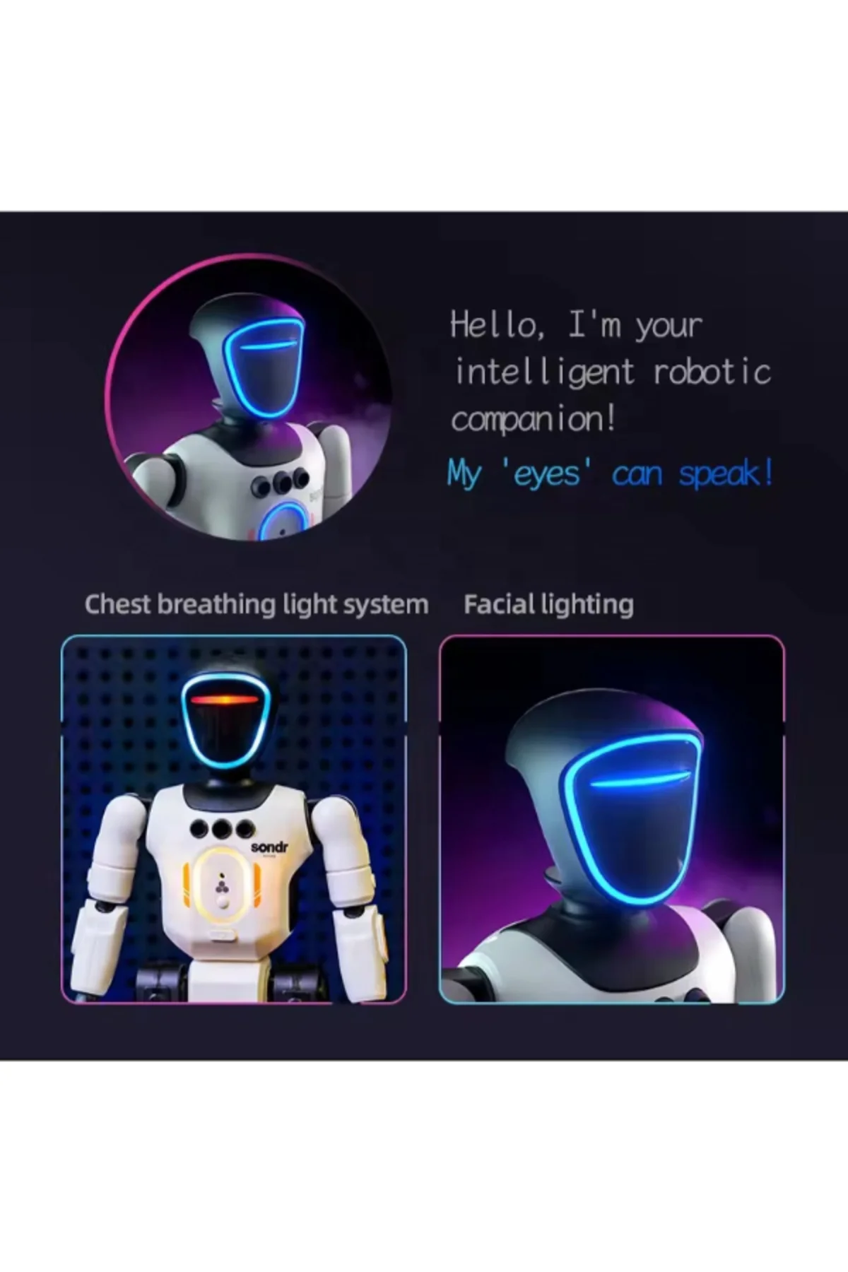 Biyonik Akıllı Uzaktan Kumandalı Robot Rusça İngilizce Çince Akıllı Hareket Algılama RC Programlama Kayıt Yapabilen Dans Eden Robot Oyuncak