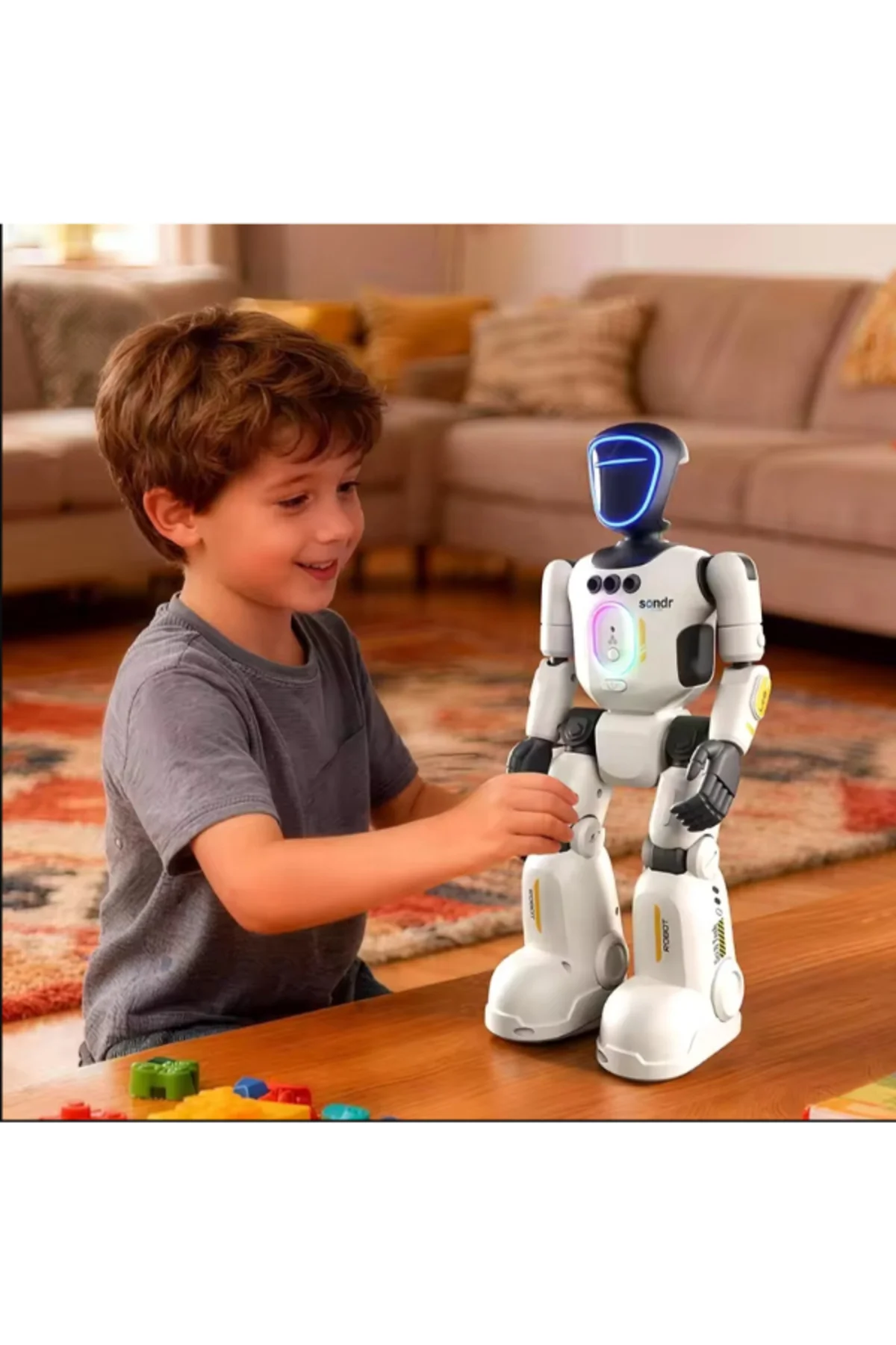 Biyonik Akıllı Uzaktan Kumandalı Robot Rusça İngilizce Çince Akıllı Hareket Algılama RC Programlama Kayıt Yapabilen Dans Eden Robot Oyuncak