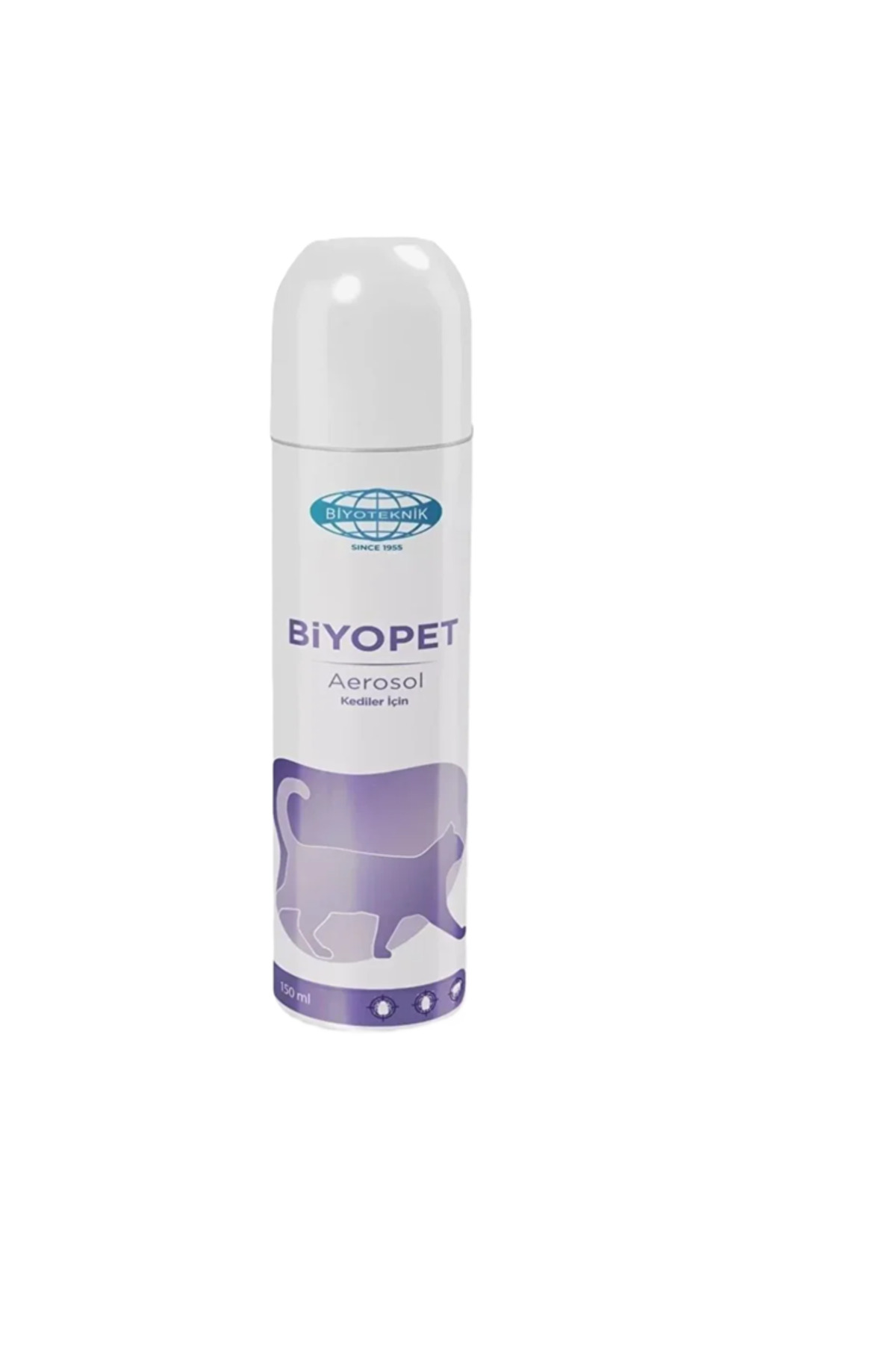 Biyoteknik Biyopet Aerosol 150 Ml Kedi Yaşam Alanı Bit, Pire Ve Kene Haşere