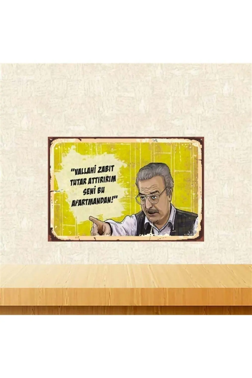 Bizimkiler Sabri Bey Zabıt Tutar Attırırım 20-30 Cm Retro Ahşap P