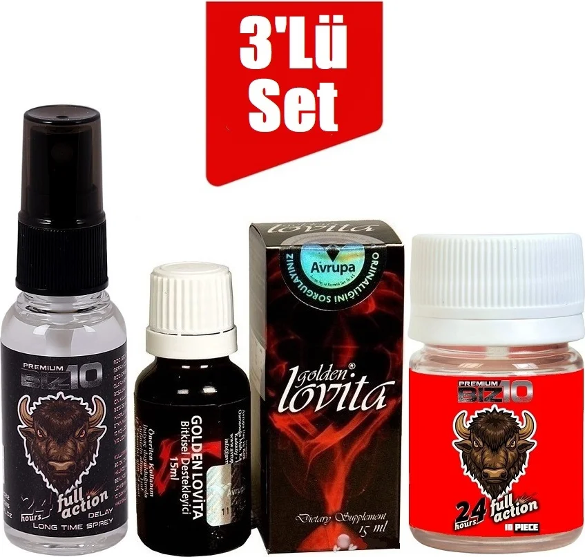 Bizon Golden Lovita Kadın Damla Sprey - 100mg 10lu Paket Fiyatı, Yorumları ve Özellikleri