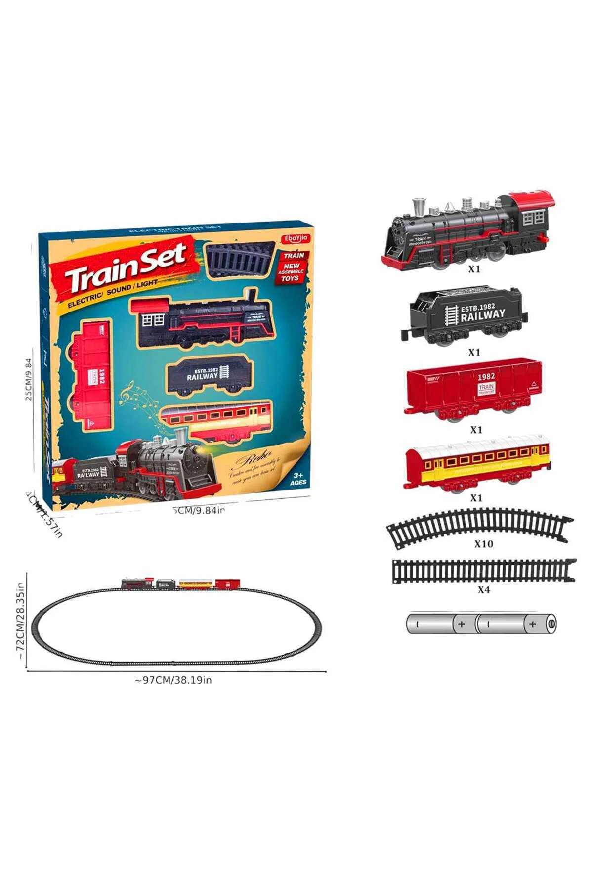 BJ2308A TREN SETİ SESLİ IŞIKLI 18 PARÇA 3+