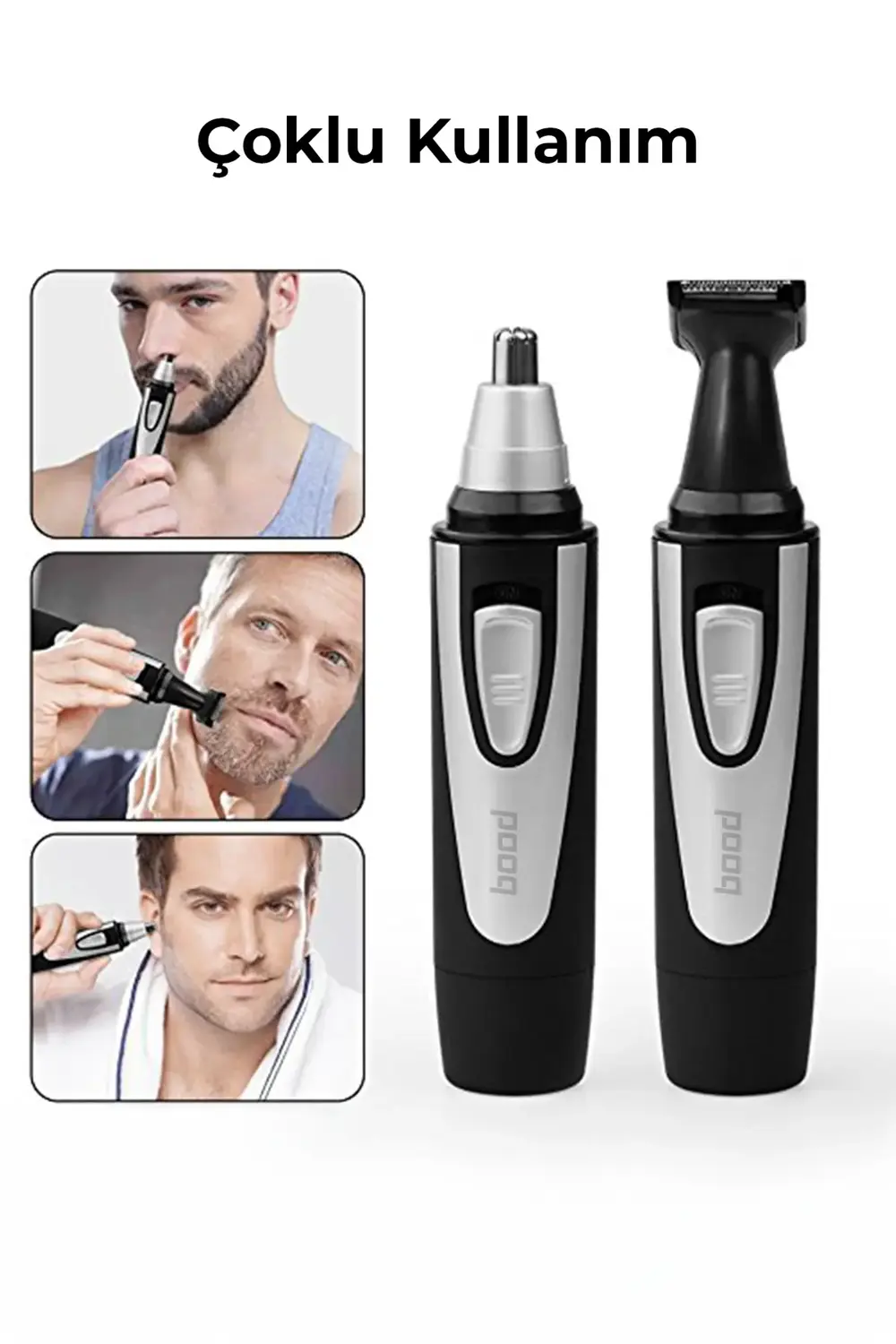 BK-105 Kişisel Bakım Seti 3 in 1 | Saç, Sakal ve Burun Tüyü Temiz