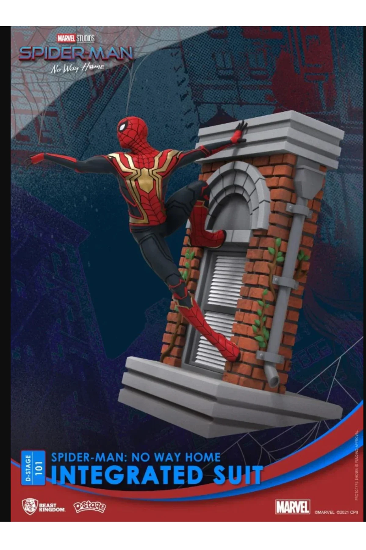 BKD: MARVEL- ÖRÜMCEK ADAM NO WAY HOME SPIDER-MAN (UPGRADED SUIT) (DIORAMA STAGE)