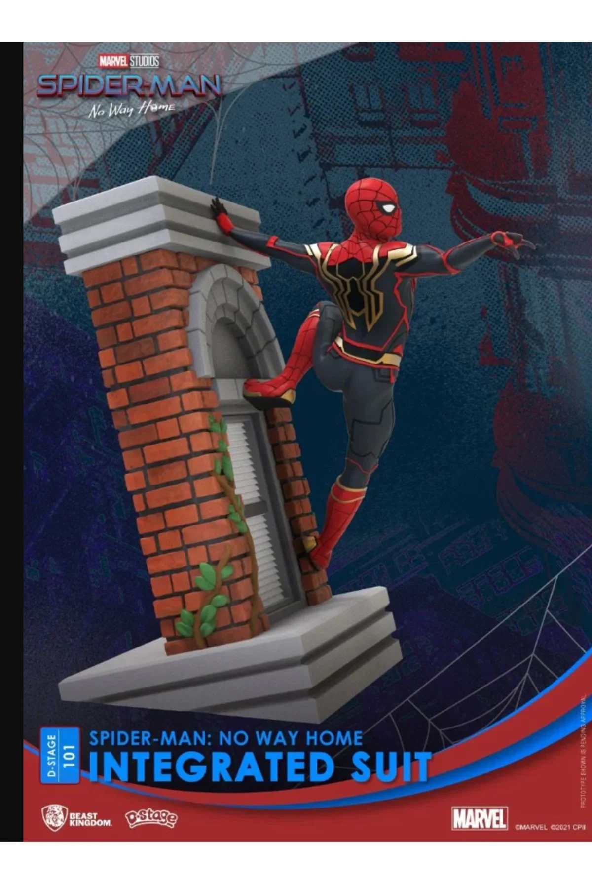 BKD: MARVEL- ÖRÜMCEK ADAM NO WAY HOME SPIDER-MAN (UPGRADED SUIT) (DIORAMA STAGE)