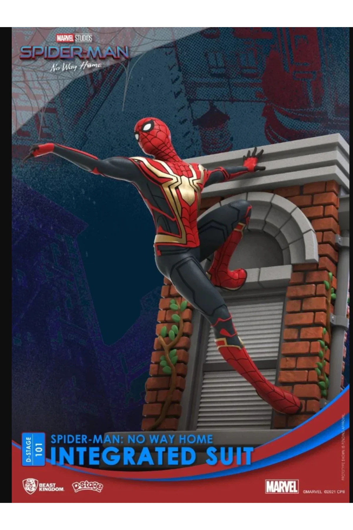 BKD: MARVEL- ÖRÜMCEK ADAM NO WAY HOME SPIDER-MAN (UPGRADED SUIT) (DIORAMA STAGE)