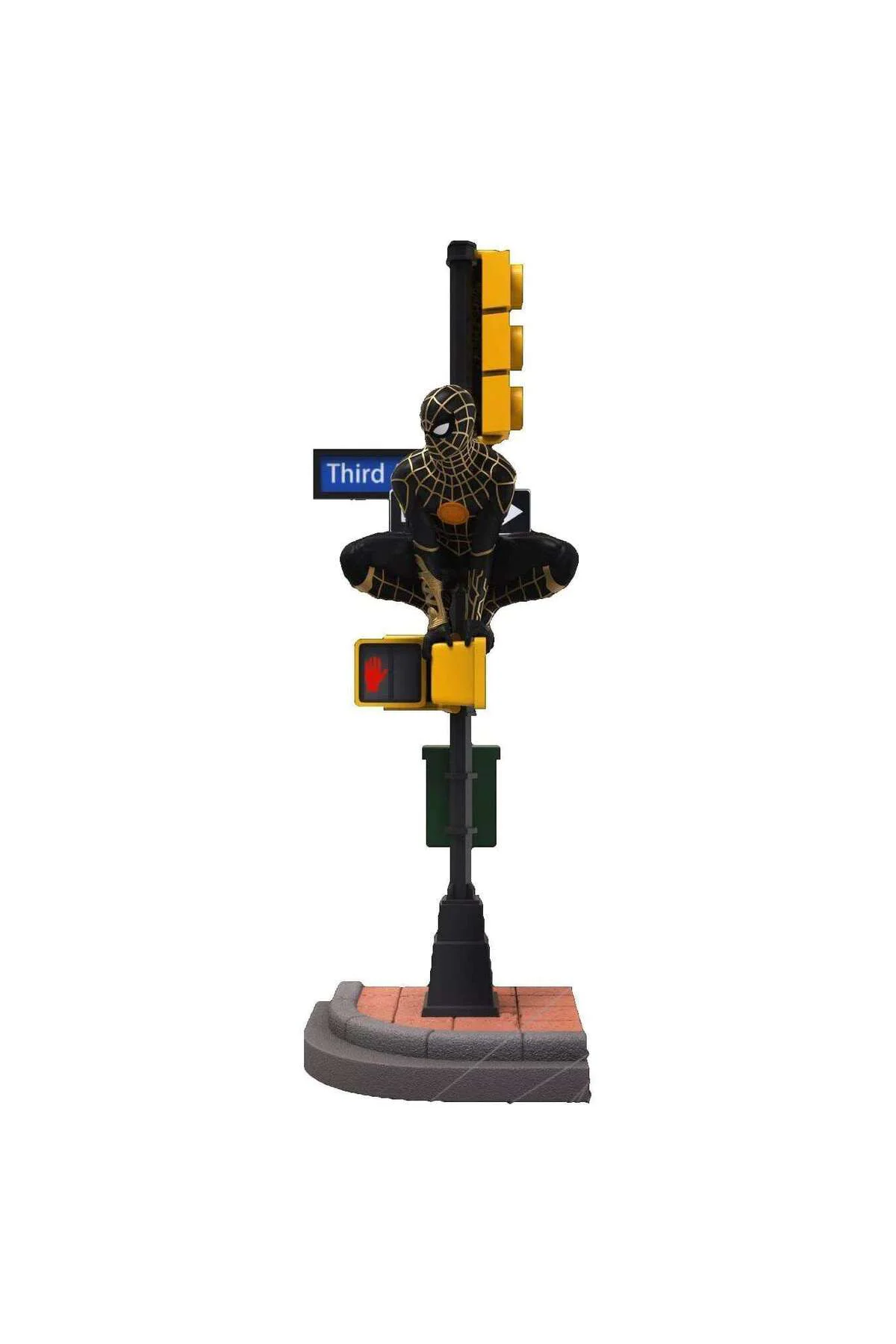 BKD: MARVEL- SPIDER-MAN NO WAY HOME SPIDER-MAN (BLACK & GOLD SUIT) (DIORAMA STAGE)