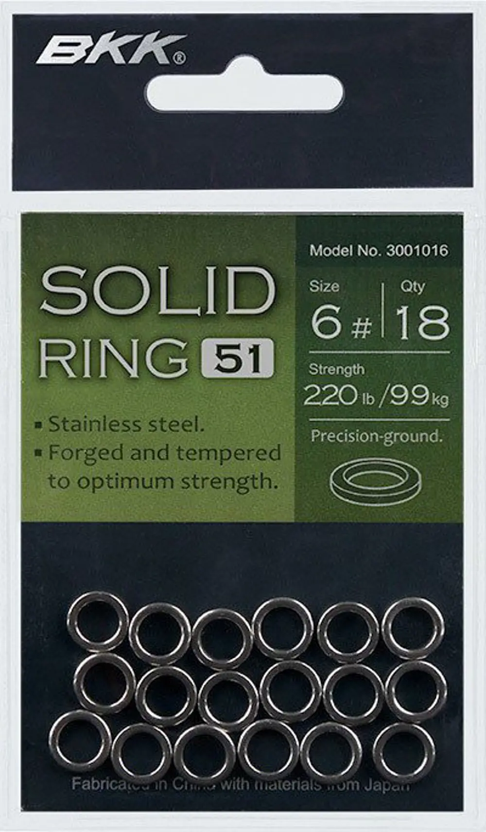 BKK Solid Ring-51 8 14 Pcs