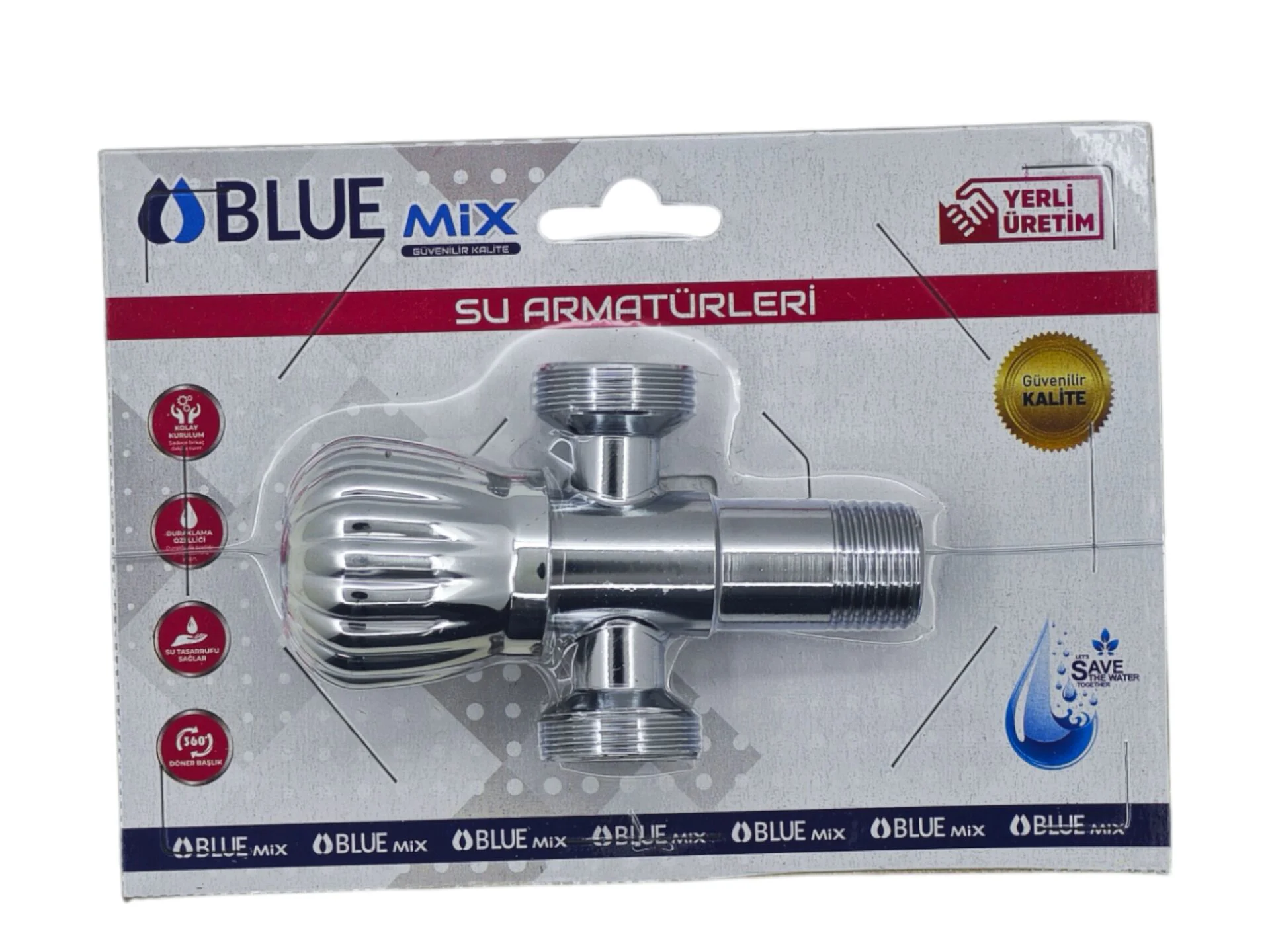 BL-3185   Bluemix Çiftli Çamaşır Musluğu - Kartela